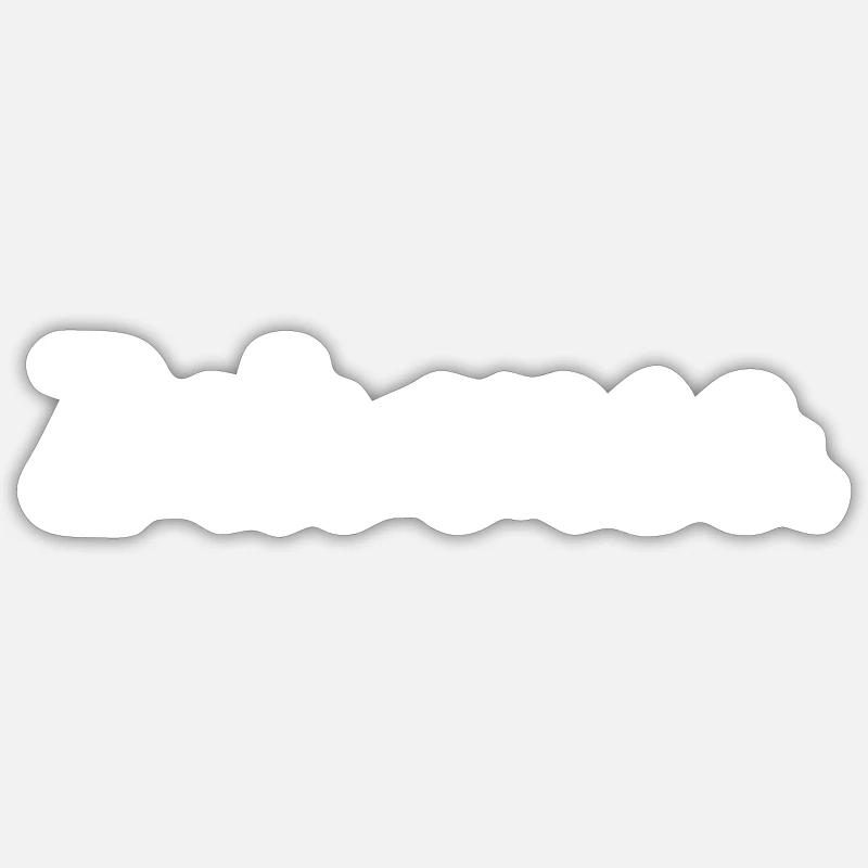 Zuhause - Sticker Größe S (10 x 10 cm) - Mattweiß