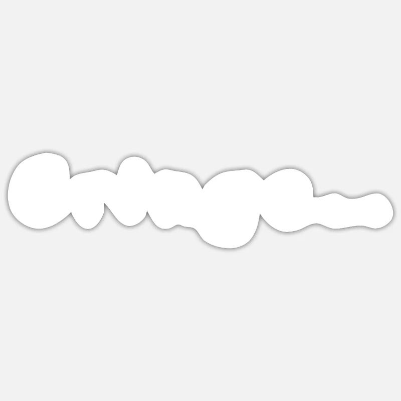 grinçant des dents.. - Sticker taille S (10 x 10 cm) - blanc mat