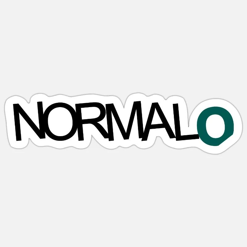 NORMAL O Sticker Größe S (10 x 10 cm)