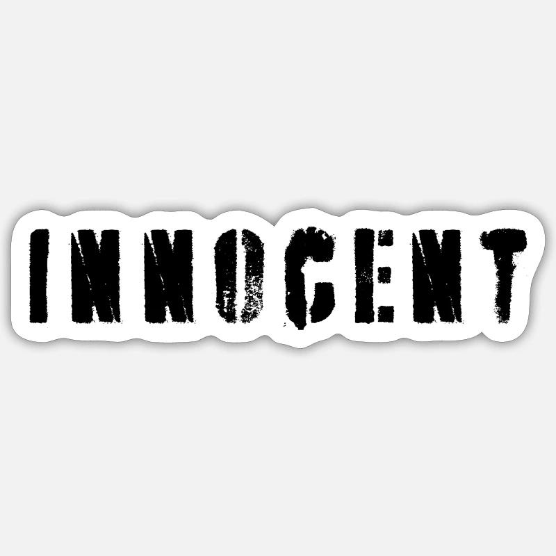 Innocent - Sticker size S (10 x 10 cm) - white matte
