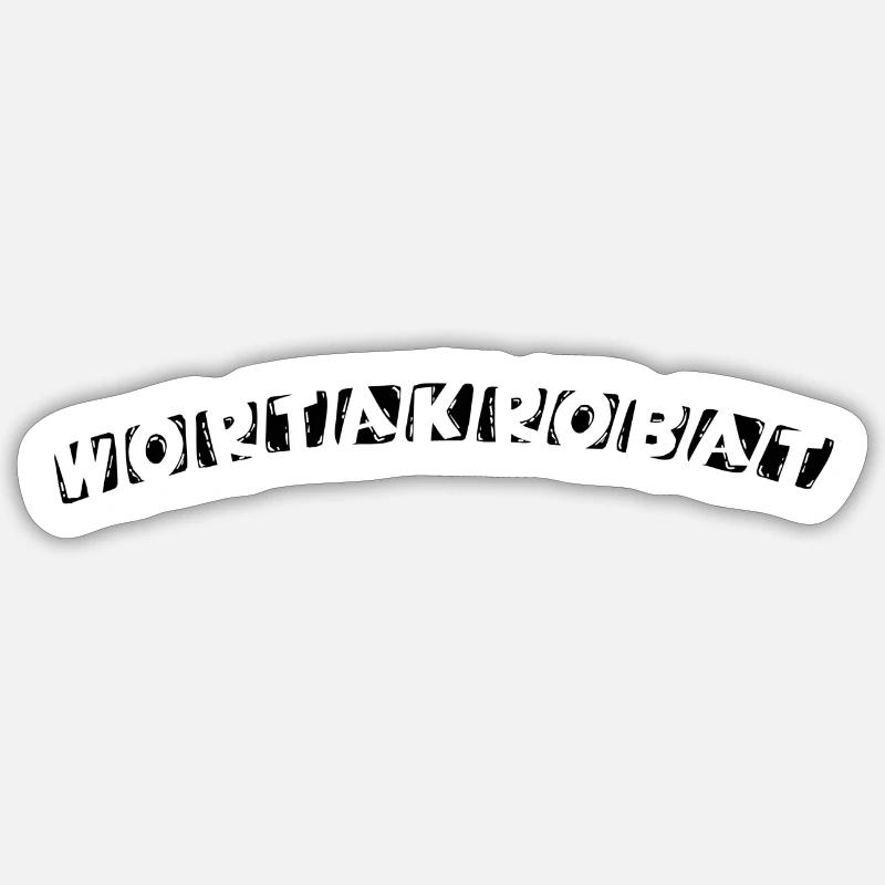 Acrobate de mots Sticker taille S (10 x 10 cm)