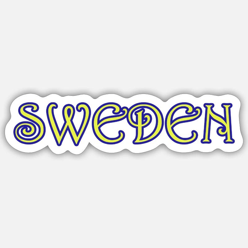 Suède Sticker taille S (10 x 10 cm)