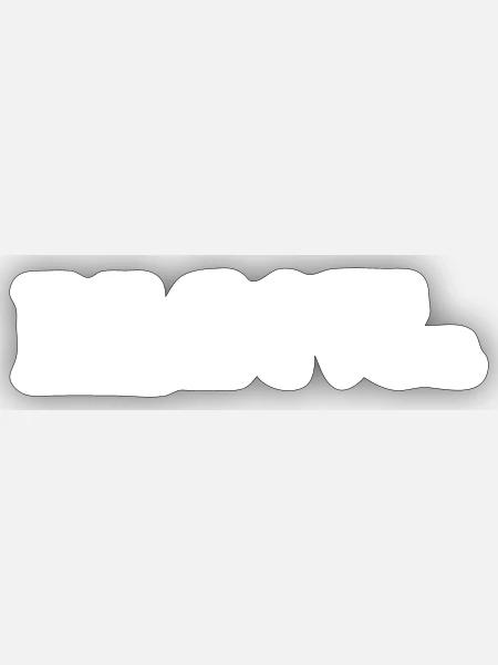 Love Level Logos weiß - Sticker Größe S (10 x 10 cm) - Mattweiß