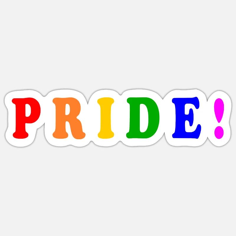 Pride - Sticker size S (10 x 10 cm) - white matte