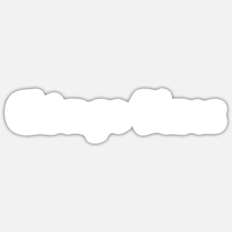 Chicago Blues - Sticker taille S (10 x 10 cm) - blanc mat