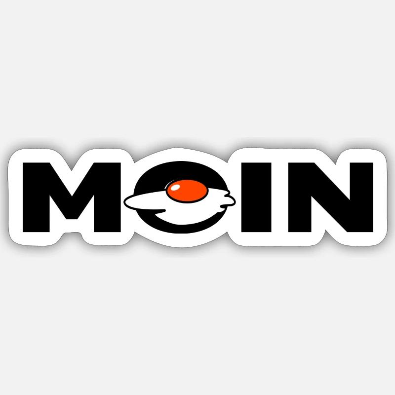 Moin Ei Sticker Größe S (10 x 10 cm)