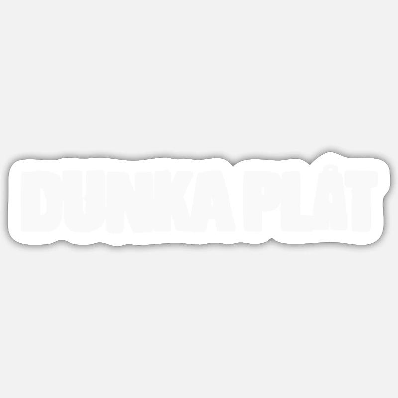 Dunka sheet metal - Sticker size S (10 x 10 cm) - white matte