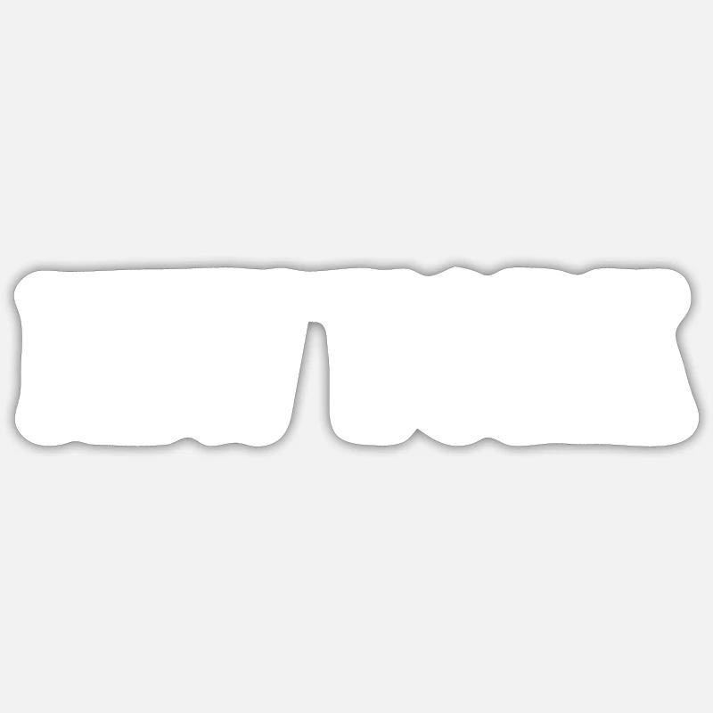 NEW YORK - Sticker taille S (10 x 10 cm) - blanc mat