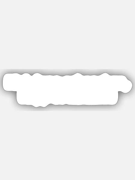 Der echte Norden - Sticker Größe S (10 x 10 cm) - Mattweiß