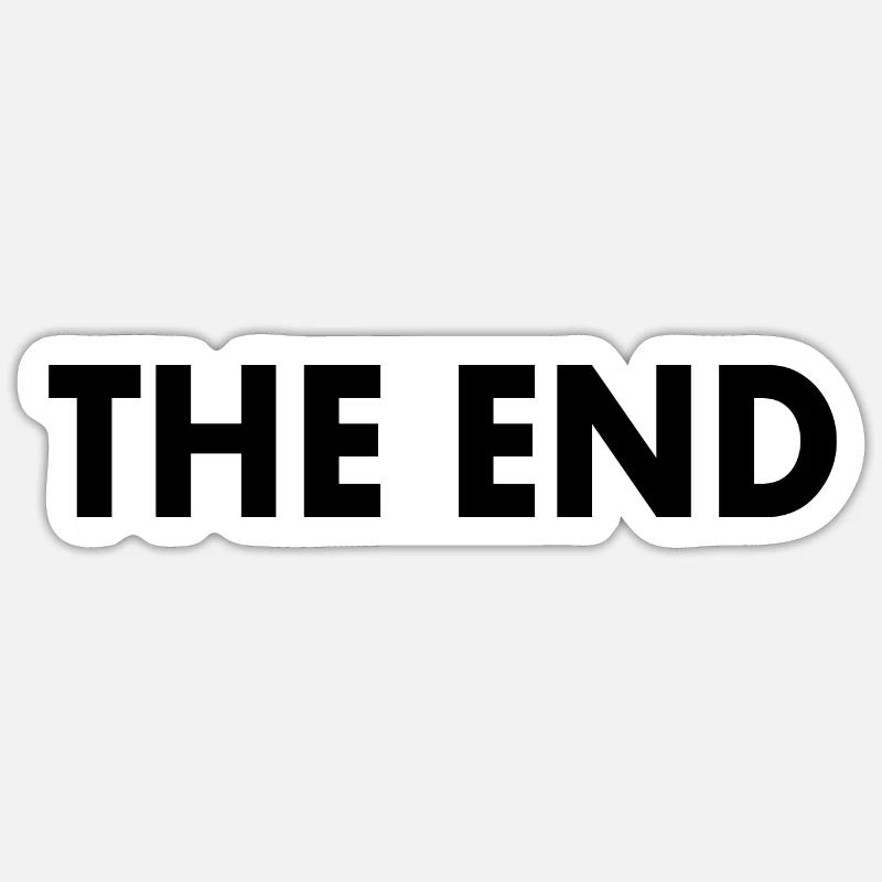 The end Sticker size S (10 x 10 cm)