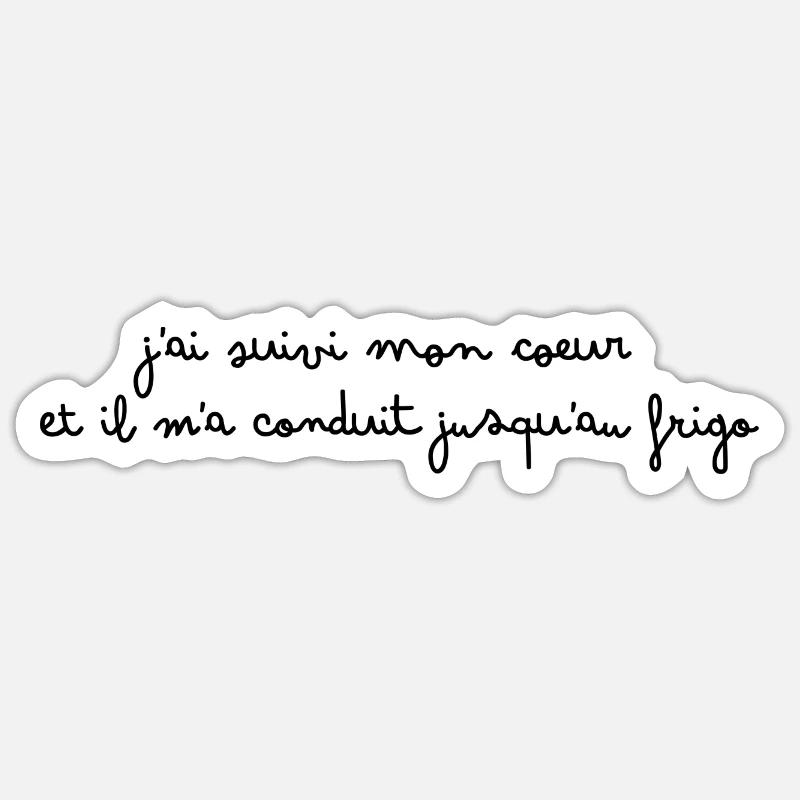 manger - Sticker taille S (10 x 10 cm) - blanc mat