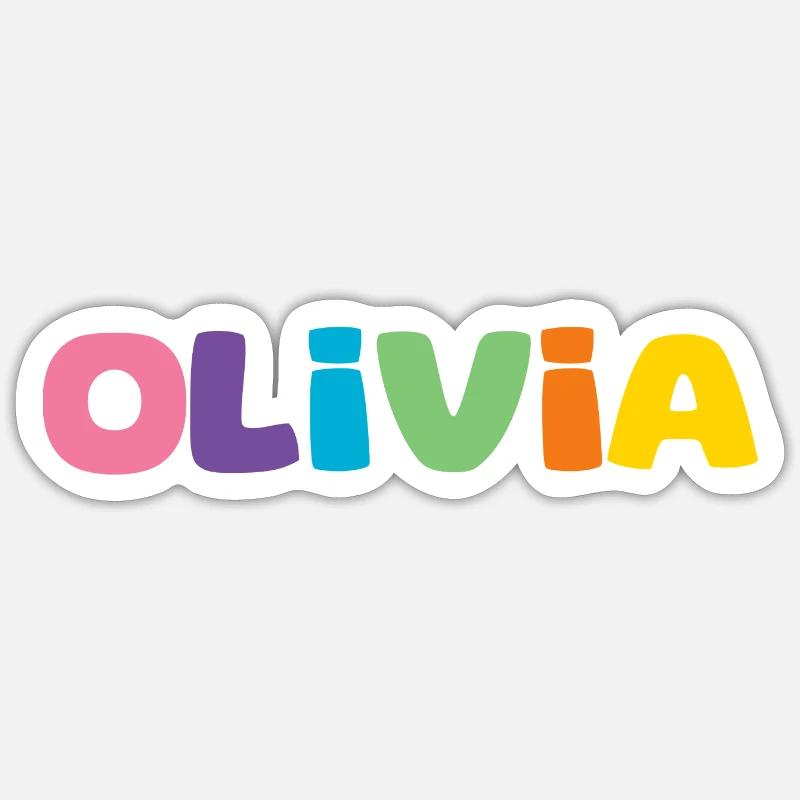 Nom - Olivia Sticker taille S (10 x 10 cm)
