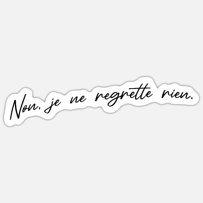 sûr de soi - Sticker taille S (10 x 10 cm) - blanc mat