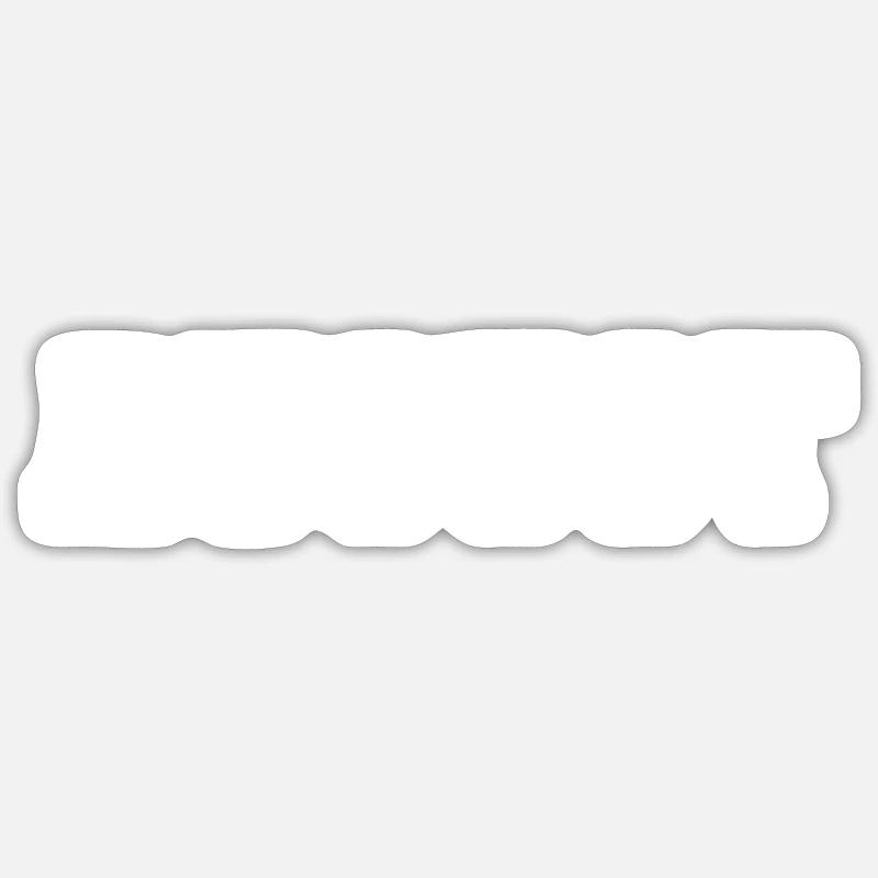 Nom - Août - Sticker taille S (10 x 10 cm) - blanc mat