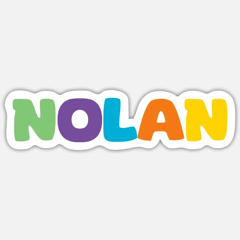 Nom - Nolan Sticker taille S (10 x 10 cm)