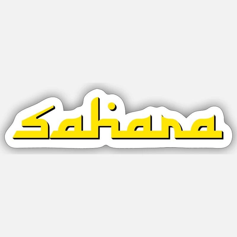 Sahara - Sticker taille S (10 x 10 cm) - blanc mat