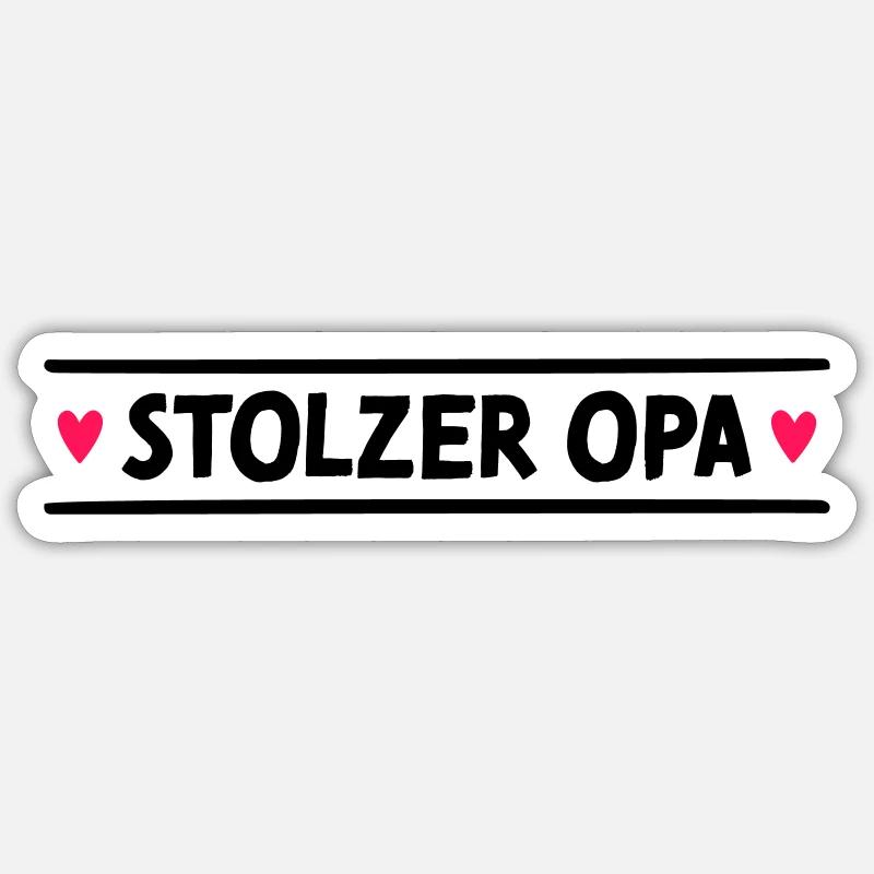 Stolzer Opa Sticker Größe S (10 x 10 cm)