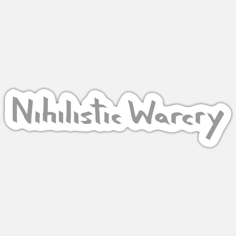 Nihilistic Warcry logo - light Sticker size S (10 x 10 cm)