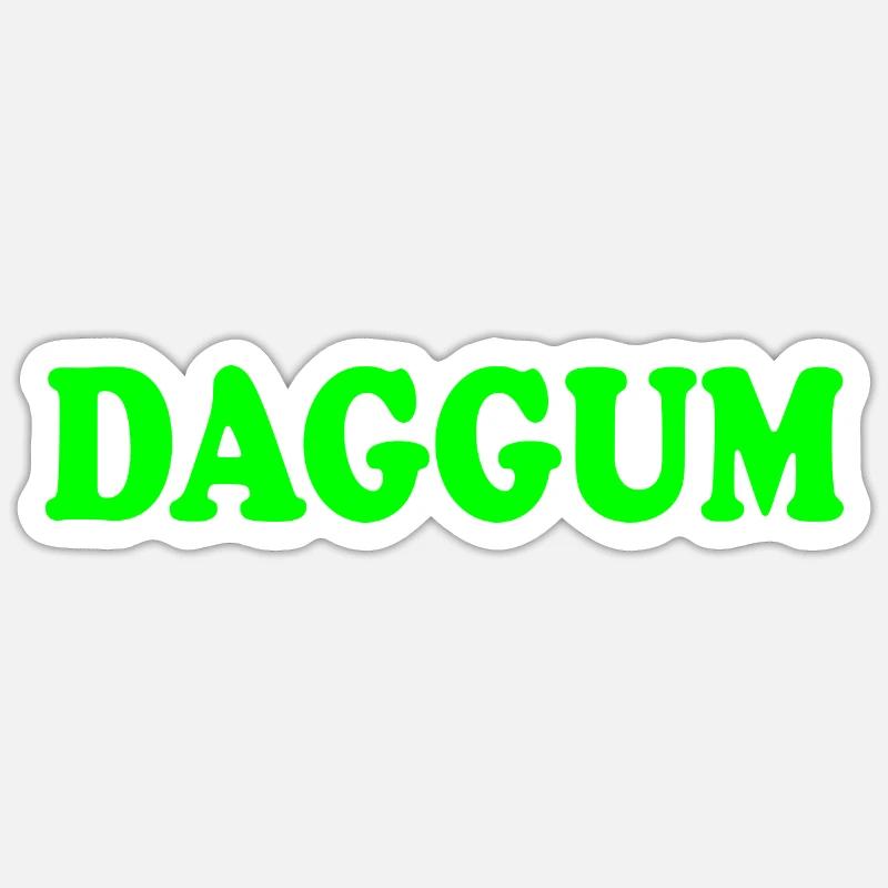 Daggum - Sticker size S (10 x 10 cm) - white matte
