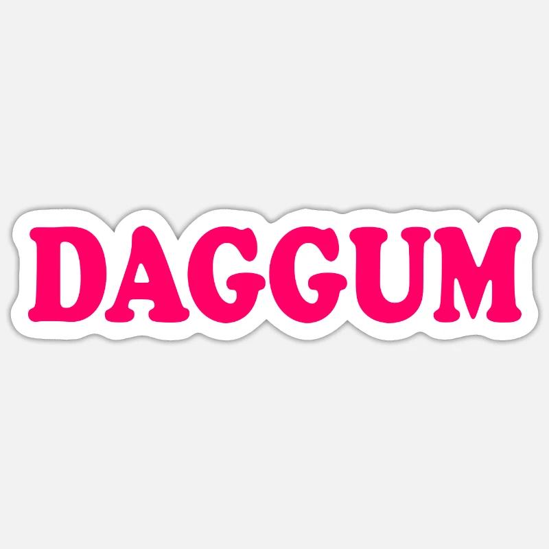 Daggum - Sticker Größe S (10 x 10 cm) - Mattweiß