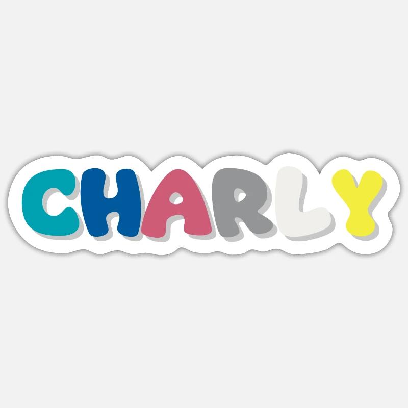 Name - Charly Sticker size S (10 x 10 cm)