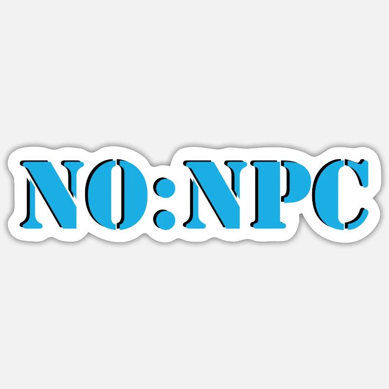 NoNpc Sticker size S (10 x 10 cm)