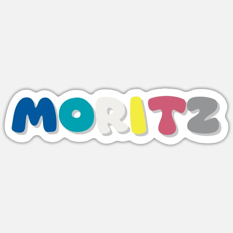 Nom - Moritz Sticker taille S (10 x 10 cm)