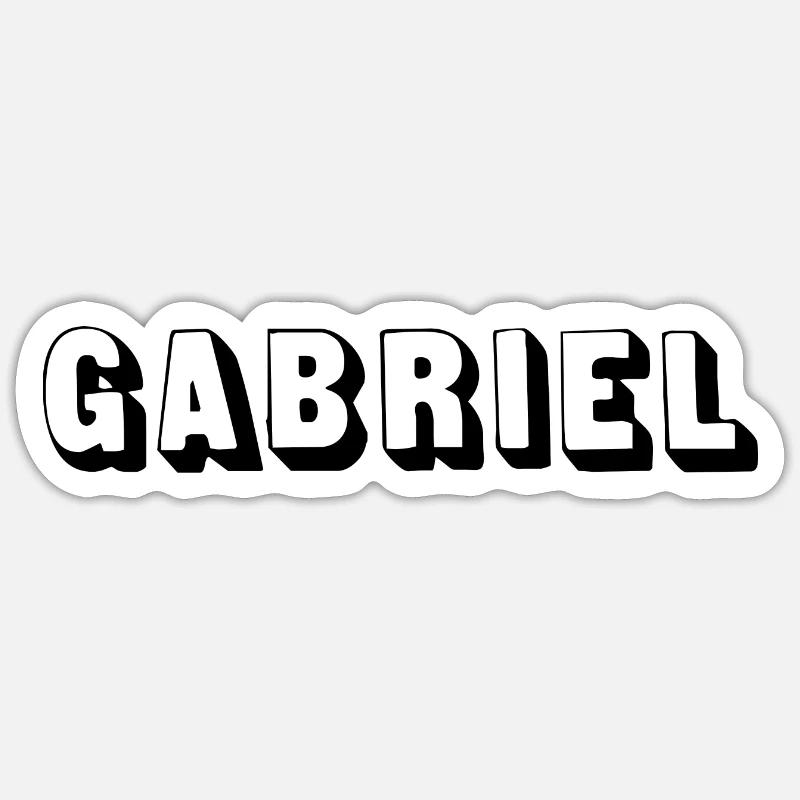Nom - Gabriel Sticker taille S (10 x 10 cm)