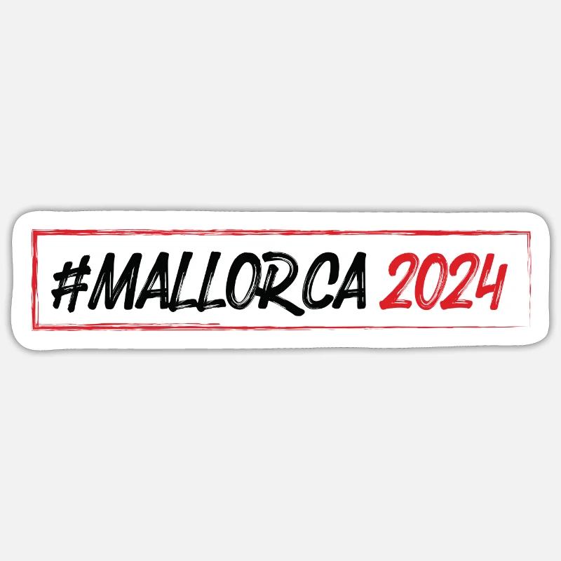 Mallorca 2024 - Sticker size S (10 x 10 cm) - white matte