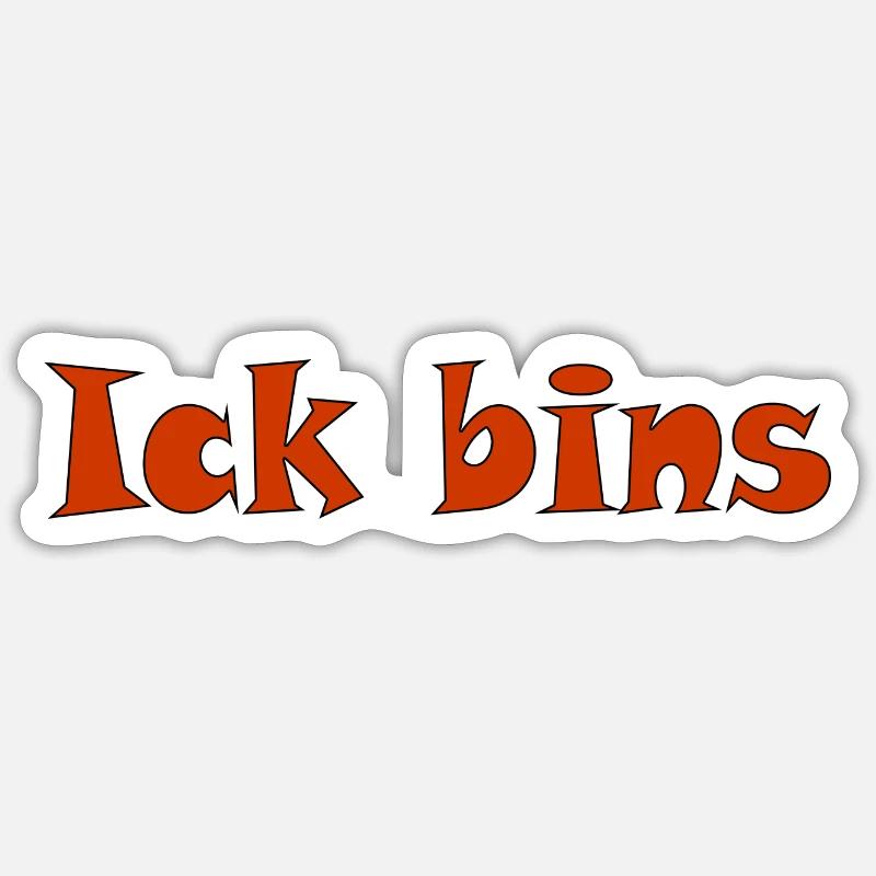 Bacs Ick - Sticker taille S (10 x 10 cm) - blanc mat