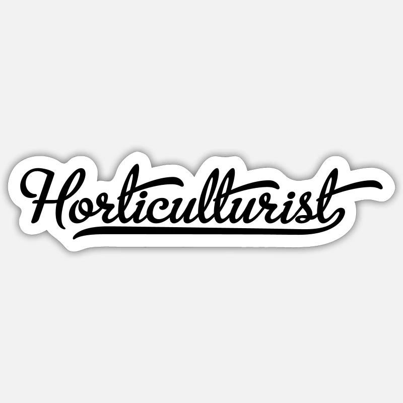Horticulture - Sticker size S (10 x 10 cm) - white matte