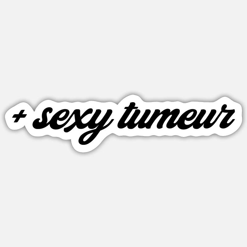 TUMEUR - Sticker taille S (10 x 10 cm) - blanc mat