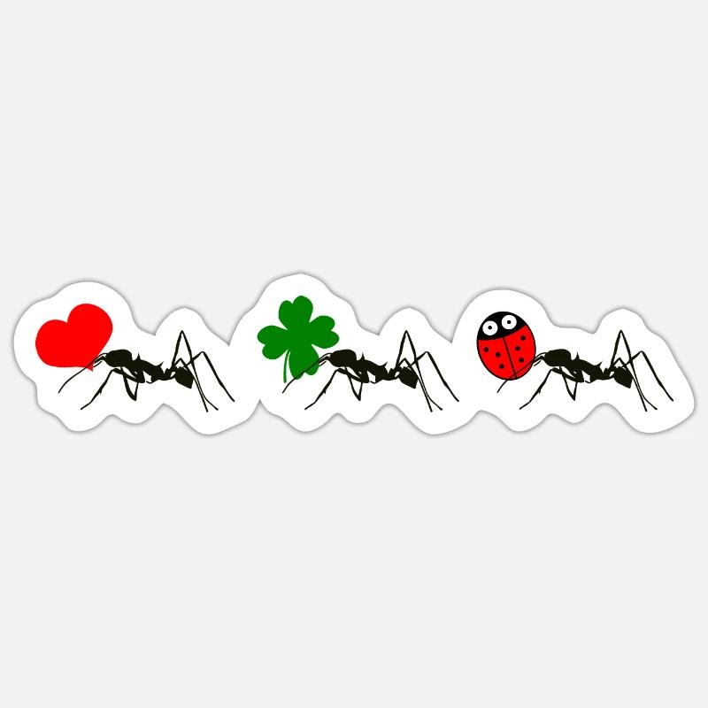 La chance des fourmis Sticker taille S (10 x 10 cm)