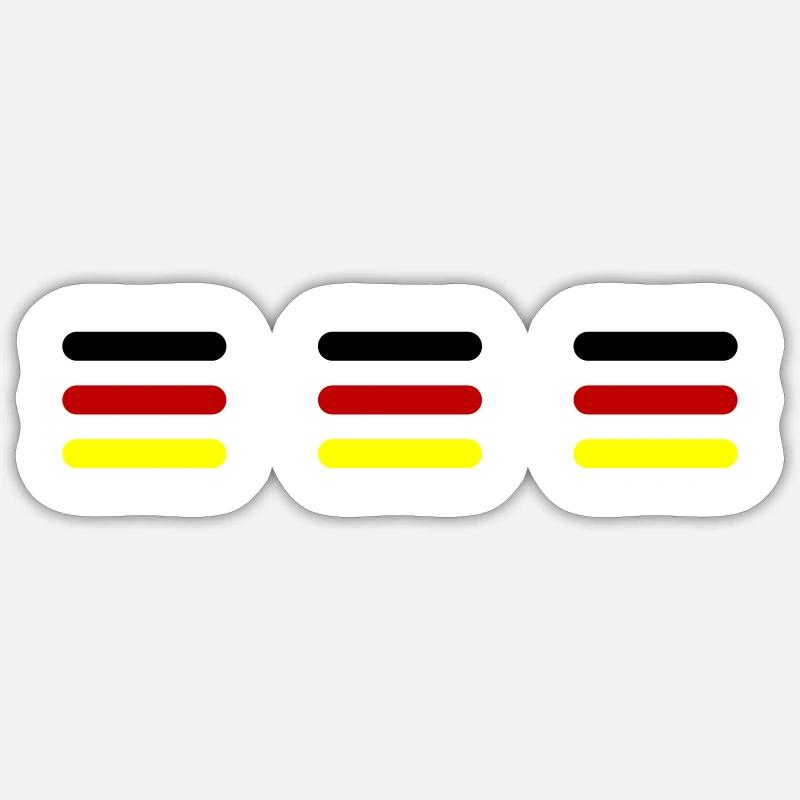 Germany Line Germany Team - Sticker size S (10 x 10 cm) - white matte