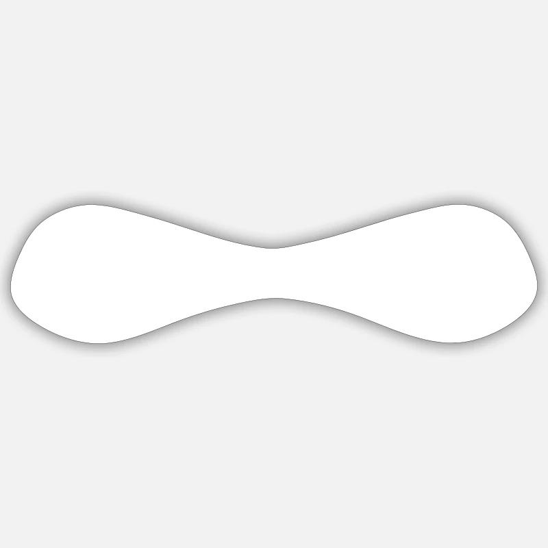 Line Shape Symbol Round - Sticker size S (10 x 10 cm) - white matte