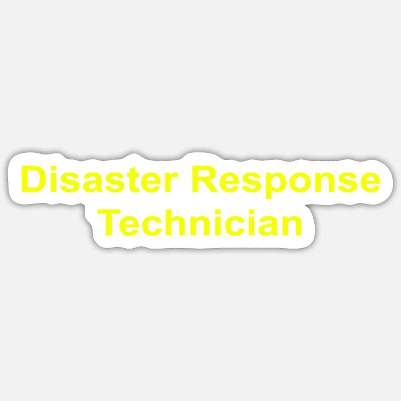 Technicien en intervention en cas de catastrophe Sticker taille S (10 x 10 cm)