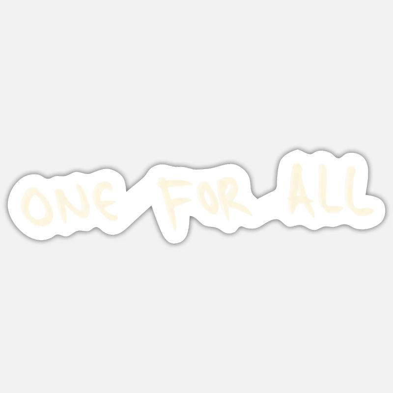 One for all Sticker Größe S (10 x 10 cm)