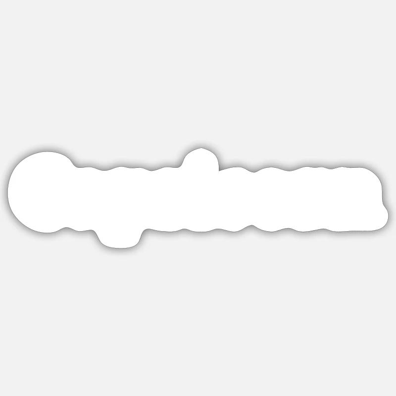 Steinbock - Sticker Größe S (10 x 10 cm) - Mattweiß