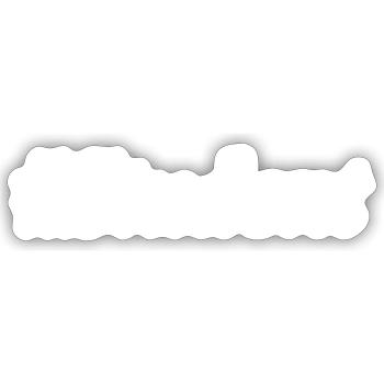 #Student Logo Weiß - Sticker Größe S (10 x 10 cm) - Mattweiß - Vorne