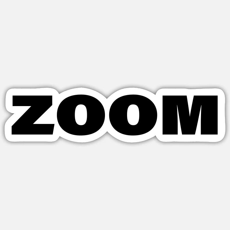 ZOOM - Sticker size S (10 x 10 cm) - white matte