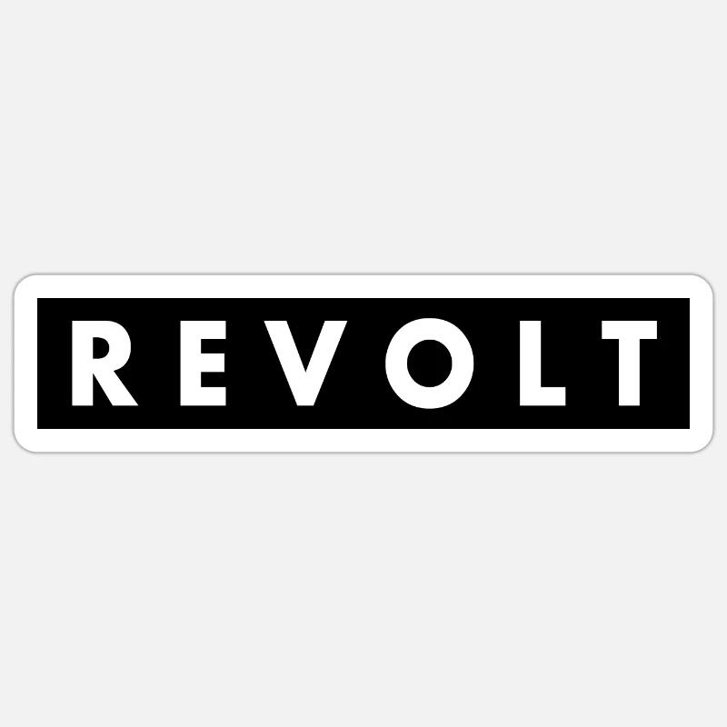 Revolt - Sticker size S (10 x 10 cm) - white matte