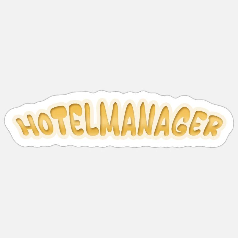 Job Hotel Manager Sticker size S (10 x 10 cm)