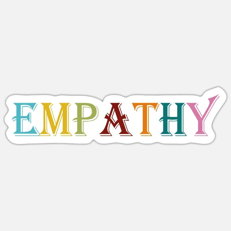 Empathie brodée Sticker taille S (10 x 10 cm)