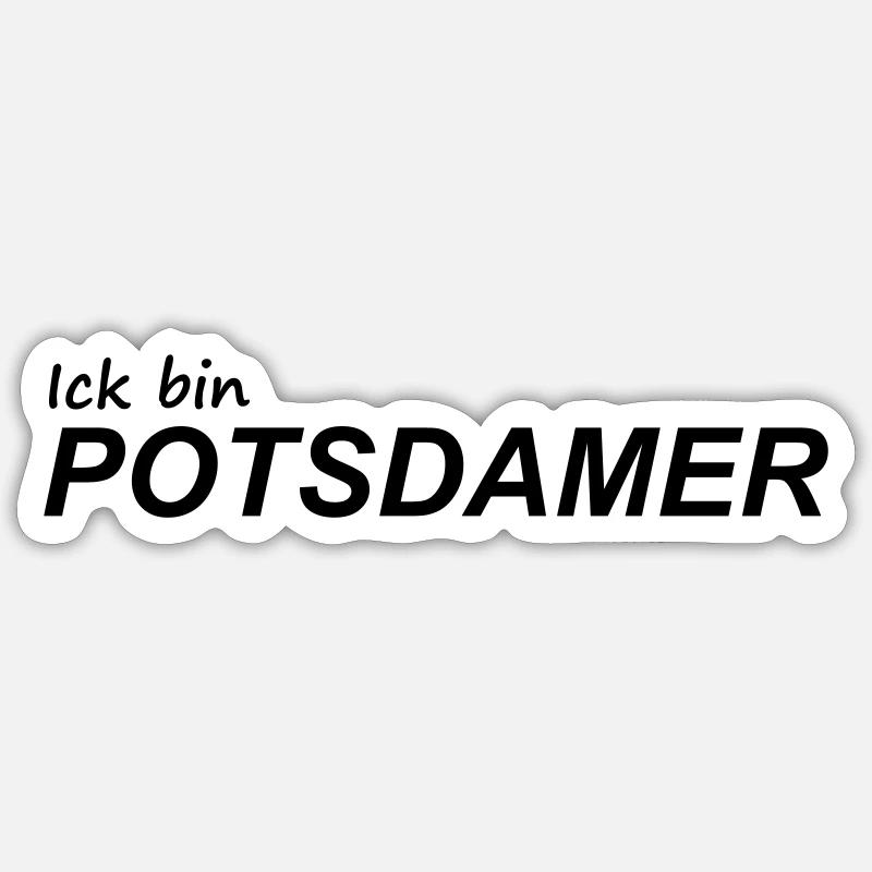 ICK BIN POTSDAMER Sticker Größe S (10 x 10 cm)
