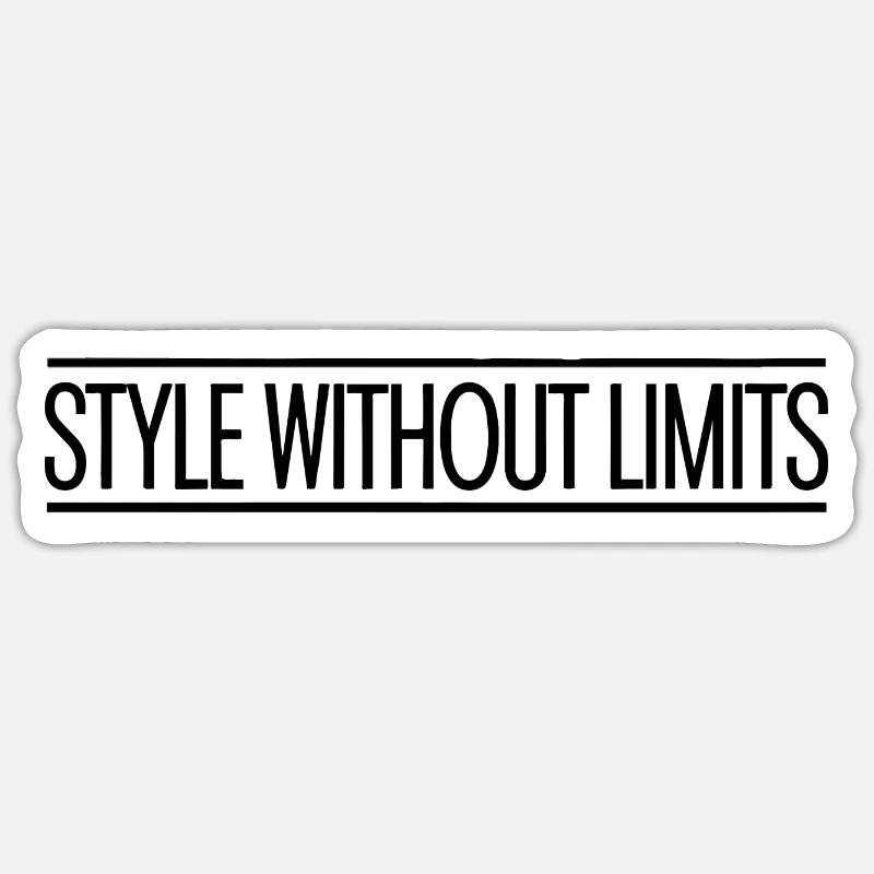 MANNEQUINS, STYLE WITHOUT LIMITS - Sticker size S (10 x 10 cm) - white matte