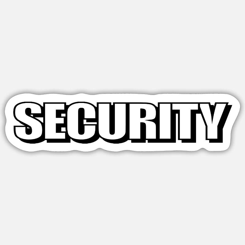 Security Sticker size S (10 x 10 cm)