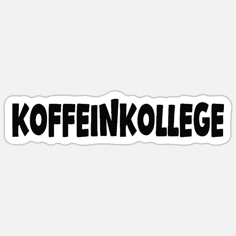 Kaffee ist ein Muss, Sprüche Kaffee - Sticker Größe S (10 x 10 cm) - Mattweiß