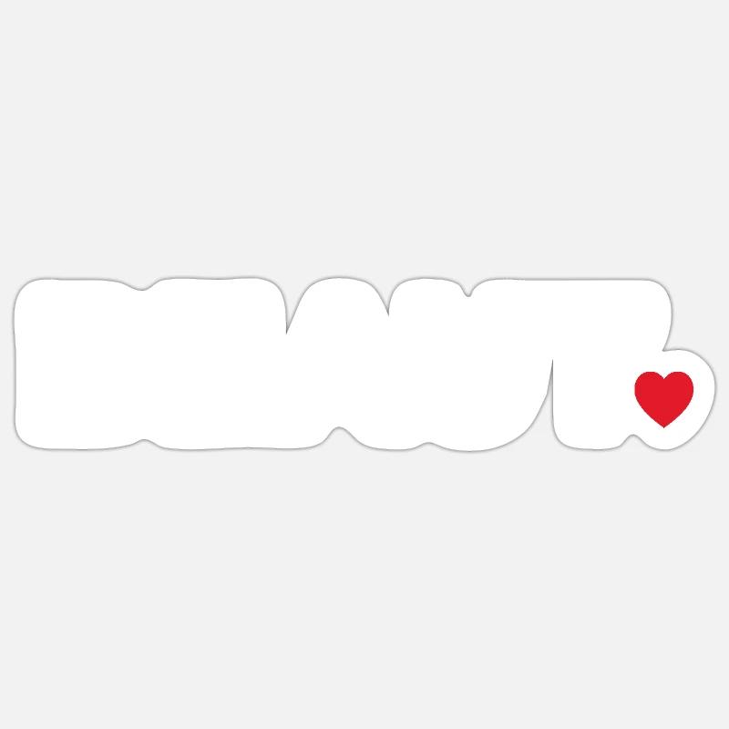 Beauté - Sticker taille S (10 x 10 cm) - blanc mat