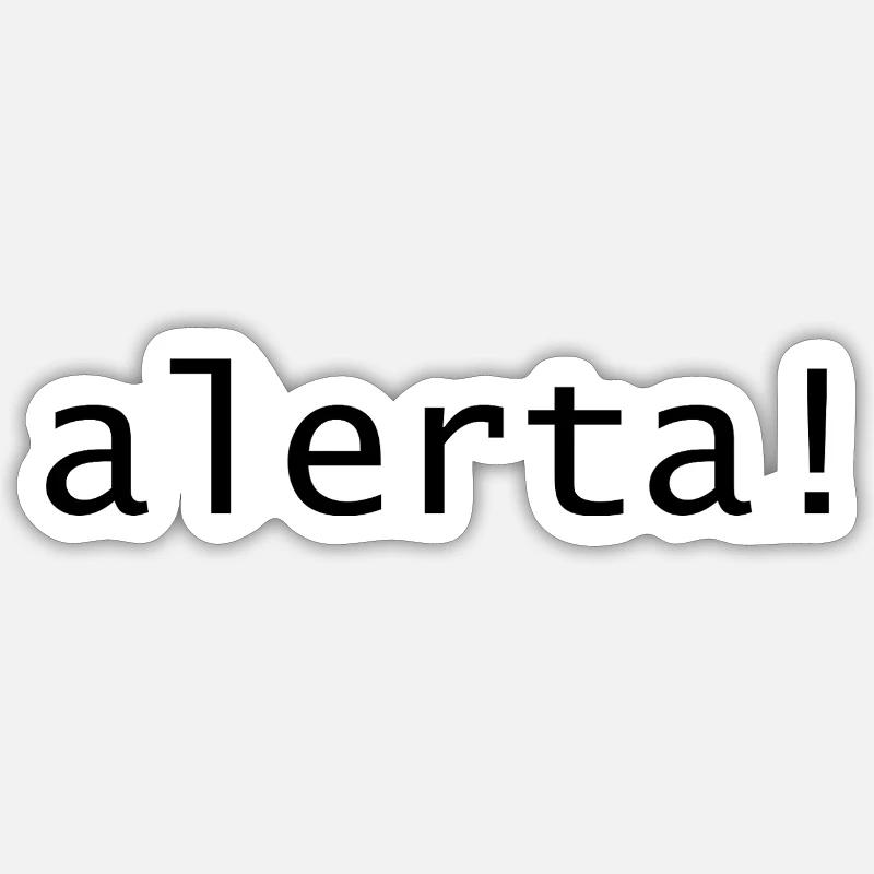 Alerta! Sticker Größe S (10 x 10 cm)