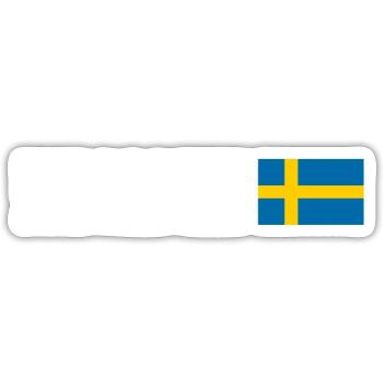 Schweden - Sticker Größe S (10 x 10 cm) - Mattweiß - Vorne